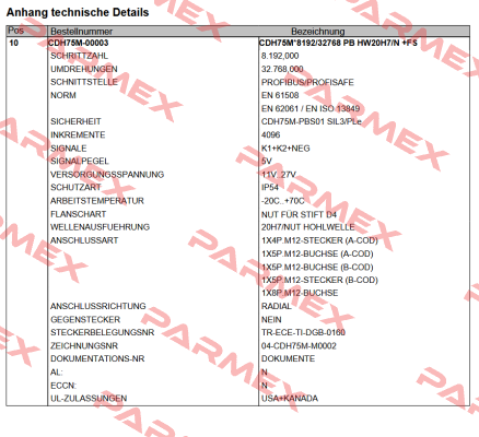 CDH75M-00003 TR Electronic