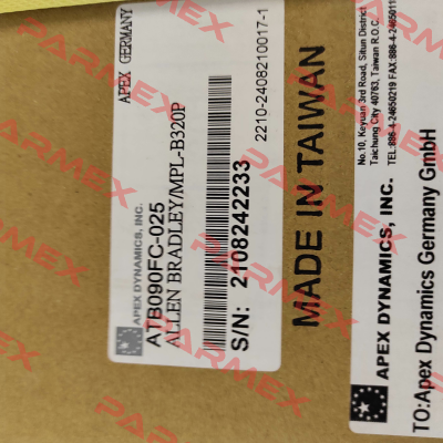 ATB090FC-025 Apex Dynamics