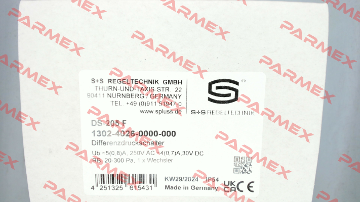 DS-205-F S+S REGELTECHNIK