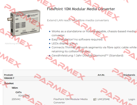 LMC210AE Black Box