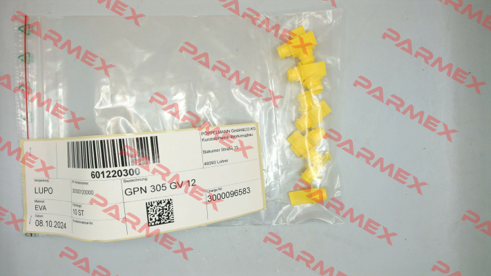 305 0012 0000 / GPN 305 GV 12 Poppelmann