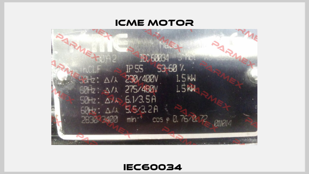 IEC60034  Icme Motor