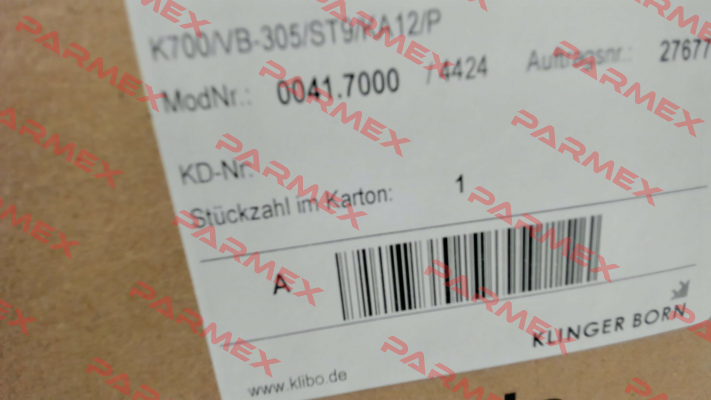0041.7000 Klinger Born
