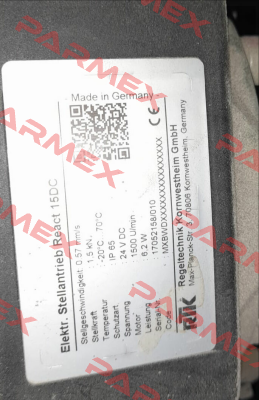 Type REact 15DC RTK Regeltechnik