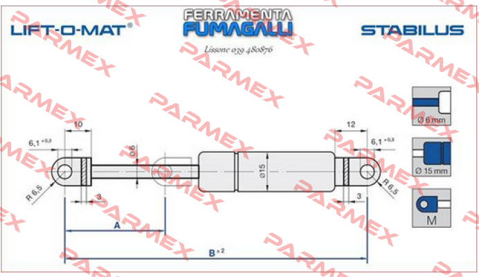 LIFT-O-MAT 4775SX 400N Stabilus