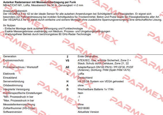 PSA42.2VSAELHAD Vega
