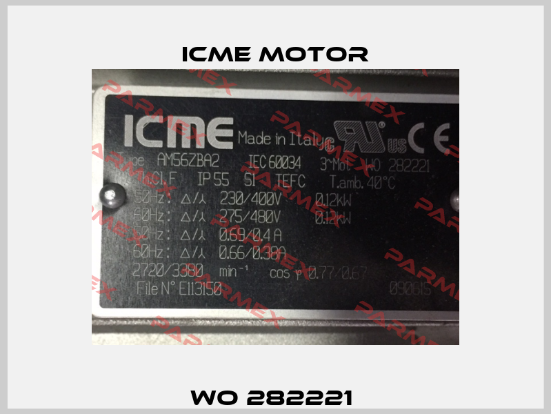 WO 282221  Icme Motor