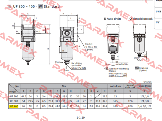 UF 400-04-W Chelic