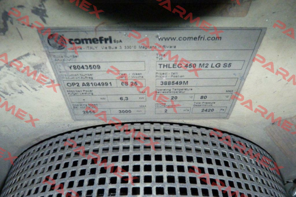 Typ:THLEC 450 S5 LG  Comefri