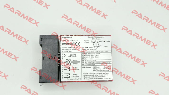 D.000.611.139 IG326W230 - 2 Ch. 230V SWARCO