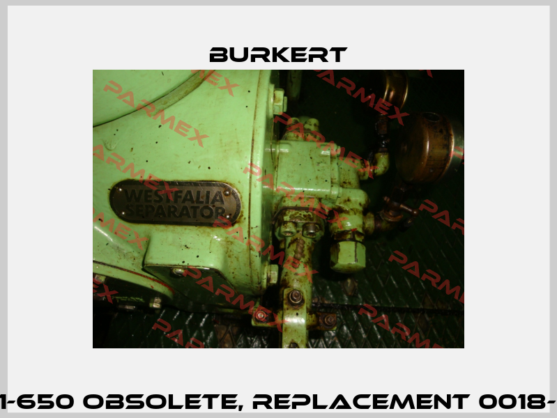0018-5251-650 obsolete, replacement 0018-9980-010 Burkert