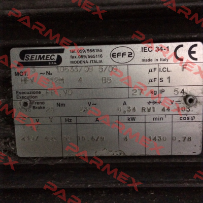 HBV 112M 4 230.400-50 B5  Seimec (Rossi)