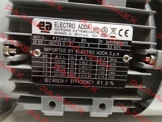 FT2A90S-2 1,5kW 2P 400/230V 50Hz B5 Electro Adda