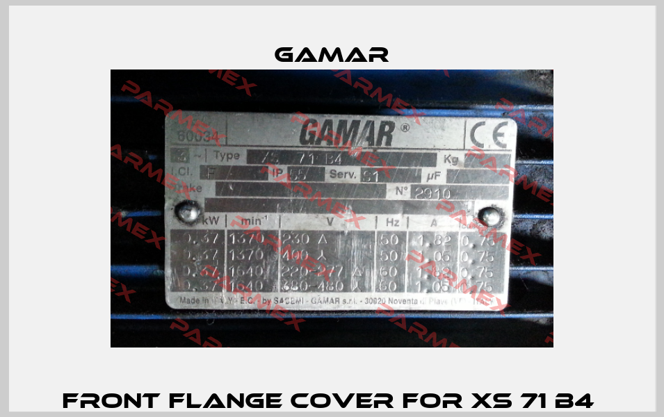 Front flange cover for XS 71 B4  Gamar