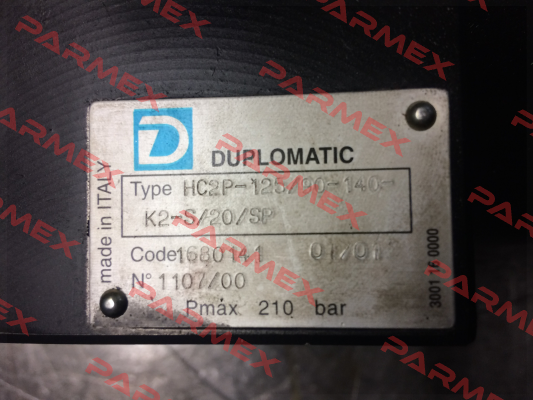 HC2P-125/90-140-K2-S/20/SP  OEM  Duplomatic