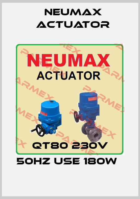QT80 230V 50HZ use 180W   Neumax Actuator
