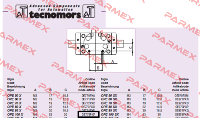 OPE100X                 Tecnomors