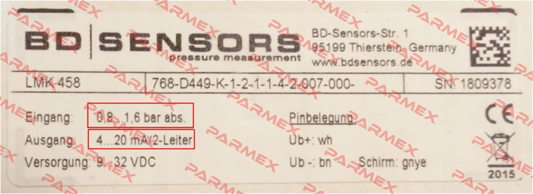 LMK 458  Bd Sensors