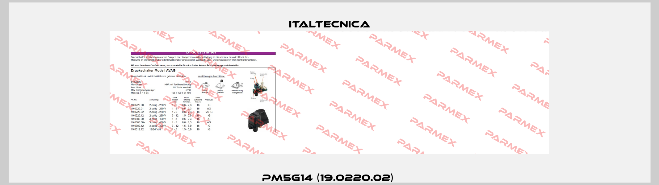 PM5G14 (19.0220.02)  Italtecnica