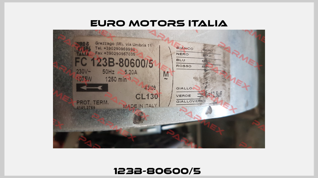 123B-80600/5  Euro Motors Italia