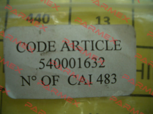 540001742 obsolete, replaced by  n° 540001815  Caillau