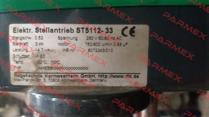 ST5112-33 obsolete, replaced by REact 30E-074 RTK Regeltechnik