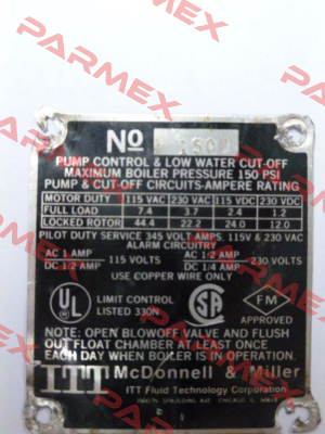№150  McDonnell & Miller (a xylem brand)