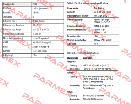 P6330 - obsolete, to find a replacement please specify the model of the oscilloscope Tektronix