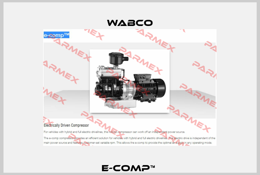 e-comp™  Wabco