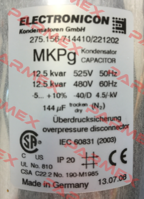 MKPg 275.156-714410221202  Electronicon