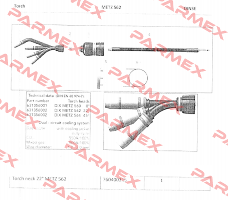 METZ 562 (631356002) Dinse