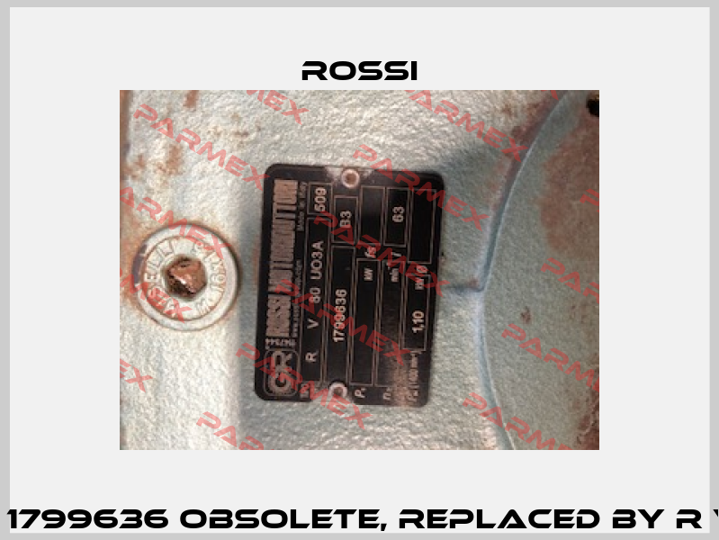 R V 80 UO3A / 1799636 obsolete, replaced by R V 80 UO3A 63  Rossi