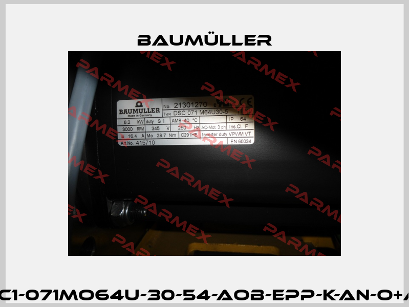 DSC1-071MO64U-30-54-AOB-EPP-K-AN-O+AG1 Baumüller