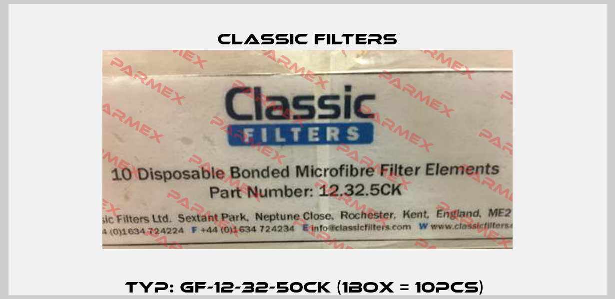 Typ: GF-12-32-50CK (1box = 10pcs)  Classic filters