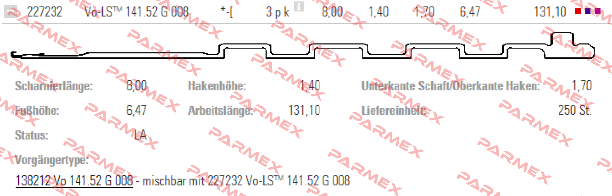 VO-LS™ 141. 52 G 008 Groz-Beckert