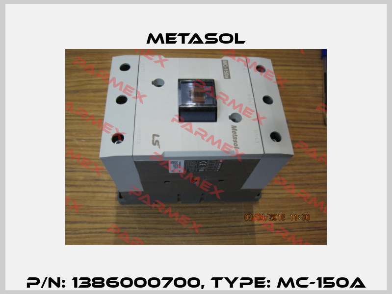 P/N: 1386000700, Type: MC-150A Metasol