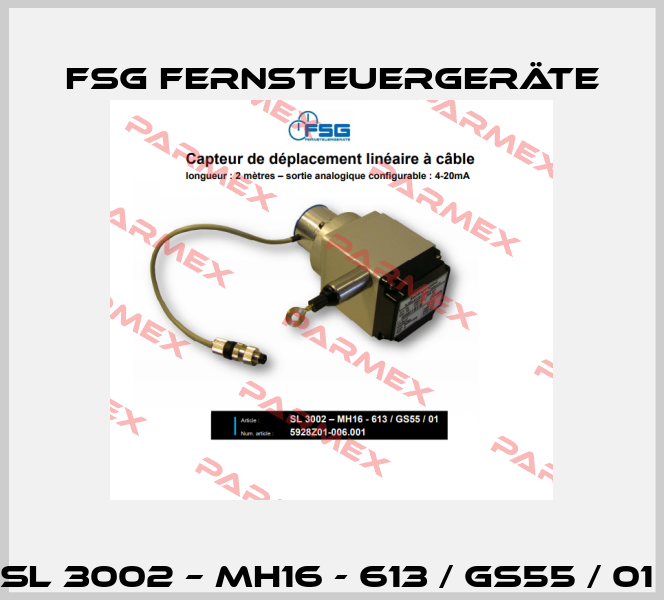 SL 3002 – MH16 - 613 / GS55 / 01  FSG Fernsteuergeräte