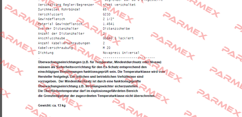 95F/RC-Exdet1,5T3/T200´C Schniewindt