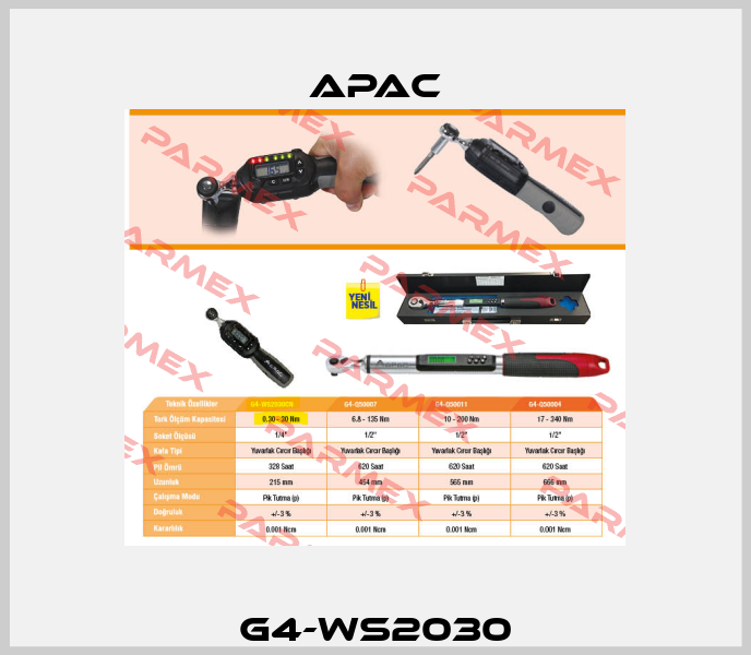 Apac-G4-WS2030 price