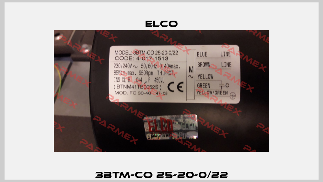 3BTM-CO 25-20-0/22 Elco
