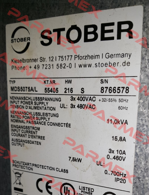 MDS5075A Stober