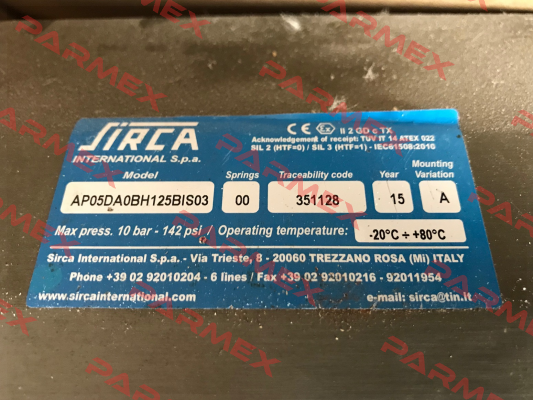 RAP05PA  Sirca