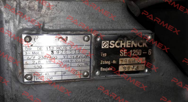 SE 1250-6 Obsolete! Replaced by Typ F 1300-6-7.0  Schenck