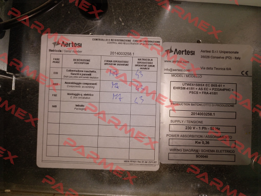 Motor for 2014003258.1  Aertesi