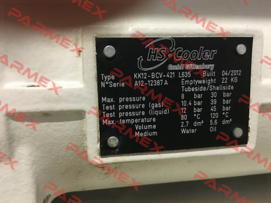 KK12-BCV-421(V1) L635 HS Cooler