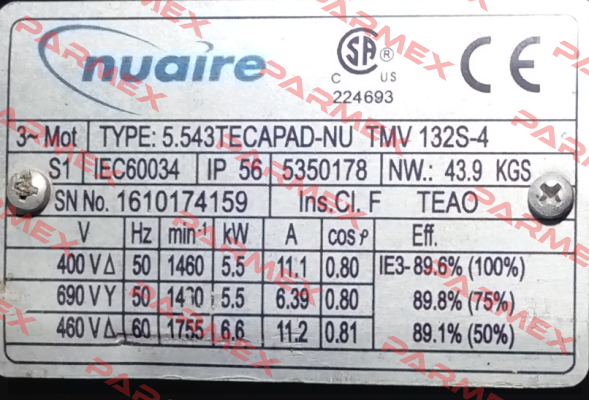 5.543TECAPAD-NU TMV 132S-4 Nuaire