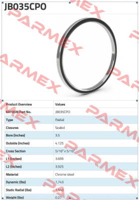 JB 035 CPO Kaydon