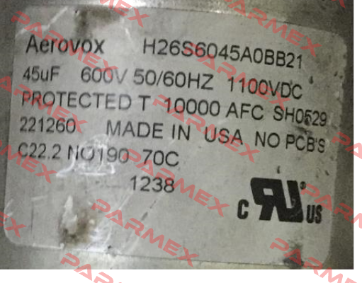 H26S6045A0BB21 Aerovox