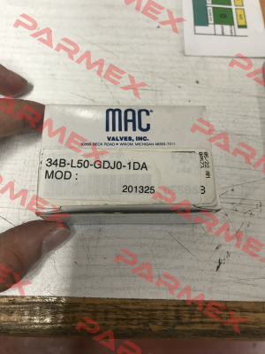 34B-L50-GDJ0-1DA МAC Valves