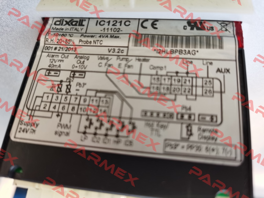 IC121C-11102 Artikelnummer: 36798800265 - old code; IC121CX - new code Dixell